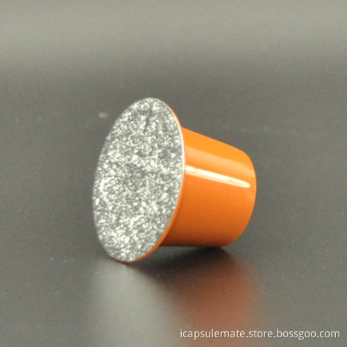 2014 hot sale coffee capsule compatible nespresso orange